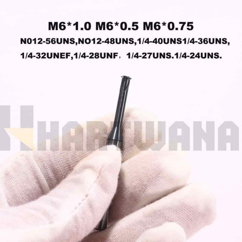 HARTWANA Thread Mill M6X1.0 Single Point Thread Milling Solid Carbide ...