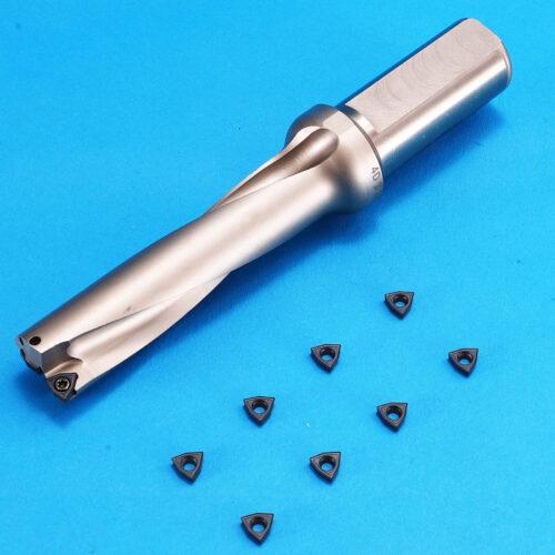 HARTWANA 22mm U Drill Indexable Carbide Drill Shank 25mm C25-4D22-91WC04 Drill Insert WCMT0402048 10PCS