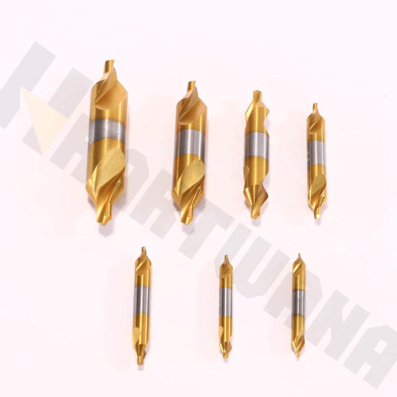 HARTWANA Center Drill Bit TiALN Korea HSS 1.0 1.5 2.0 2.5 3.0 4.0 5.0