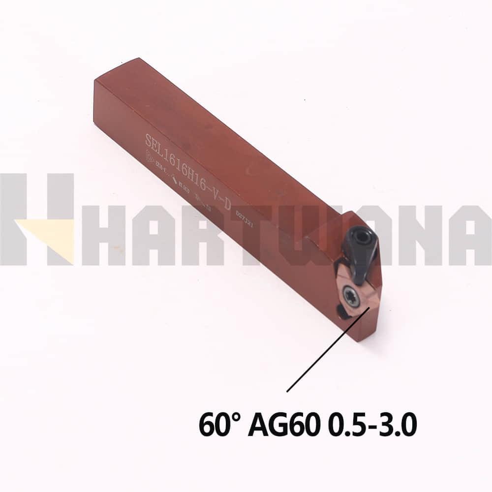 Left Handed Thread Insert HARTWANA Lathe Threading Tool Left Hand Holder SEL1616H16-V Vertical ...