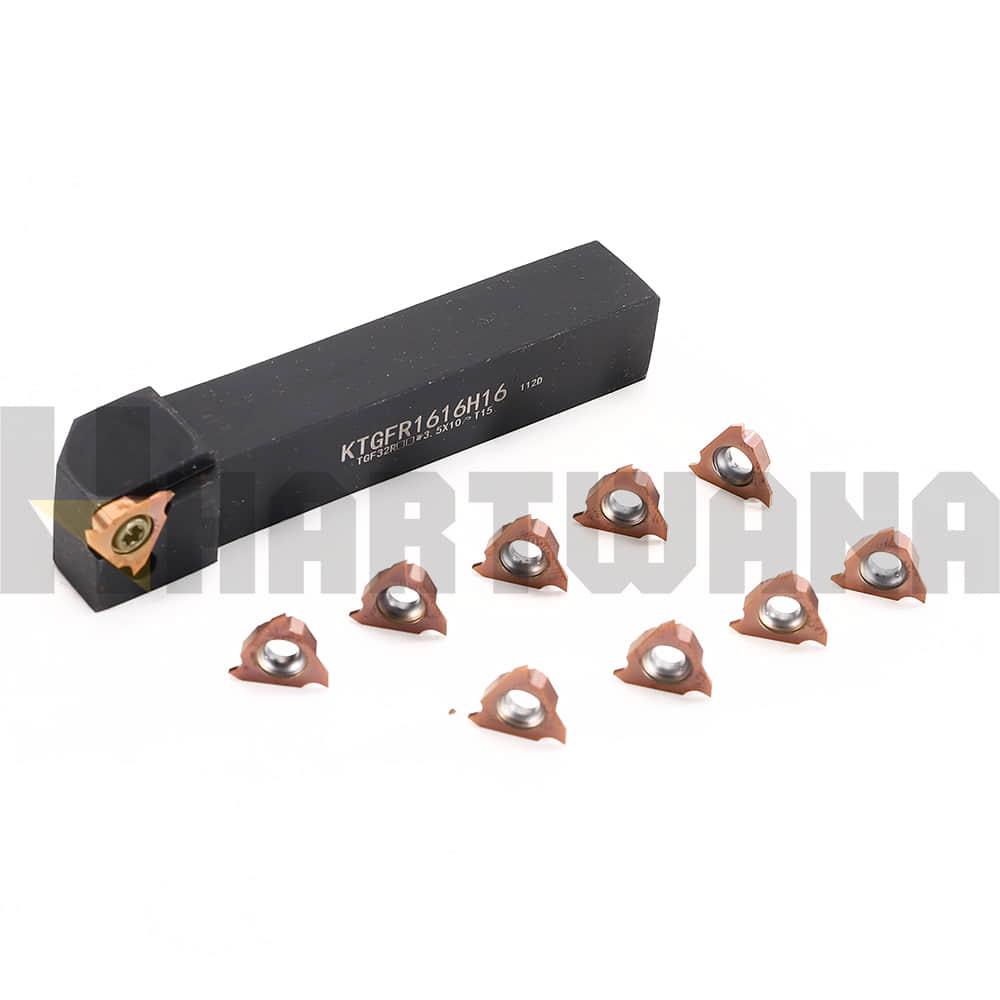 Lathe Grooving tool turning tool holder KTGFR1616H16 Vertical Grooving Inserts TNF32R100