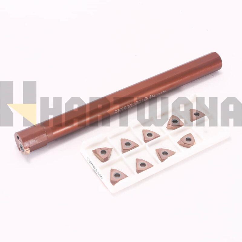 Lathe Tool Holder Internal Threading tool Vertical 16mm 60 Degrees Threading Inserts 16VNRAG60 10PCS