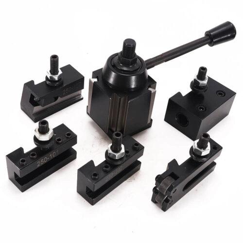 Quick Change Tool Post Lathe 250-111 Wedge Type Quick Change Tool Post Holder Set For Mini Lathe Turning Tools