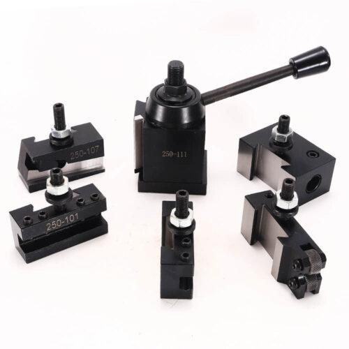 Quick Change Tool Post Lathe 250-111 Wedge Type Quick Change Tool Post Holder Set For Mini Lathe Turning Tools