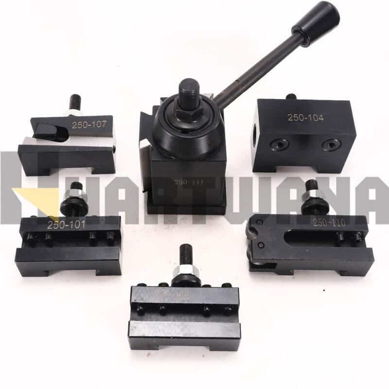 Quick Change Tool Post Lathe 250-111 Wedge Type Quick Change Tool Post Holder Set For Mini Lathe Turning Tools
