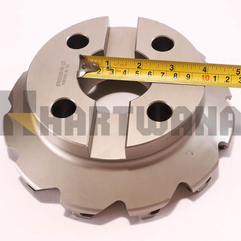 Face Milling Cutter Indexable Mill Holder 200mm 90 Degree 12 Flutes For Milling Inserts WNMU080608
