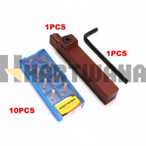 Lathe Grooving Tool Cut-Off Holder MGEHR2020-4T21H Carbide Inserts MGGN400 10PCS
