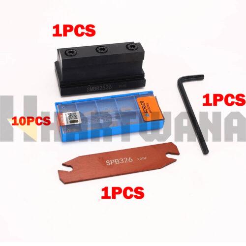 Lathe Cut Off Grooving Parting Tool Holder SPB26-3 SMBB2526 KORLOY Cut Off Inserts SP300