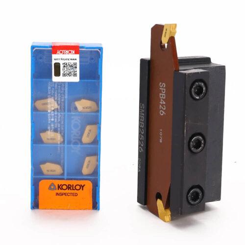 Lathe Cut off Tool​ KORLOY Carbide Inserts SP400 Grooving Tool Holder SPB426 SMBB2526