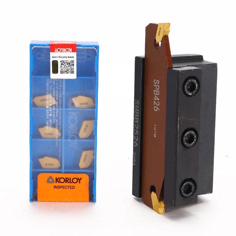 Lathe Cut off Tool KORLOY Carbide Inserts SP400 Grooving Tool Holder ...