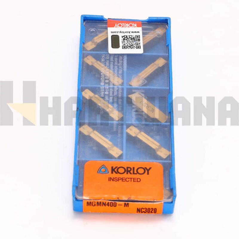 KORLOY Carbide Inserts MGMN400-M NC3020 Grooving Tool Lathe Cut-Off Holder MGERHR2525K-4T25