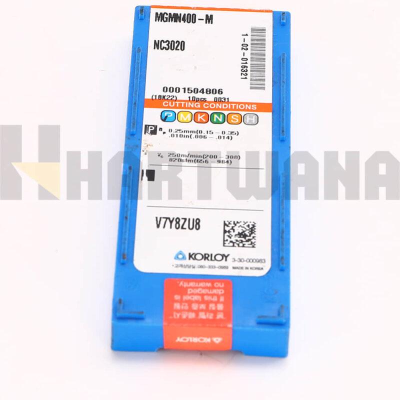 KORLOY Carbide Inserts MGMN400-M NC3020 Grooving Tool Lathe Cut-Off Holder MGERHR2525K-4T25
