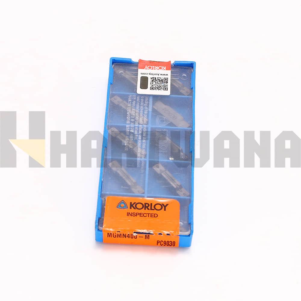 MGMN400-M 9030 KORLOY Grooving Inserts Lathe Grooving Tool Cut-Off