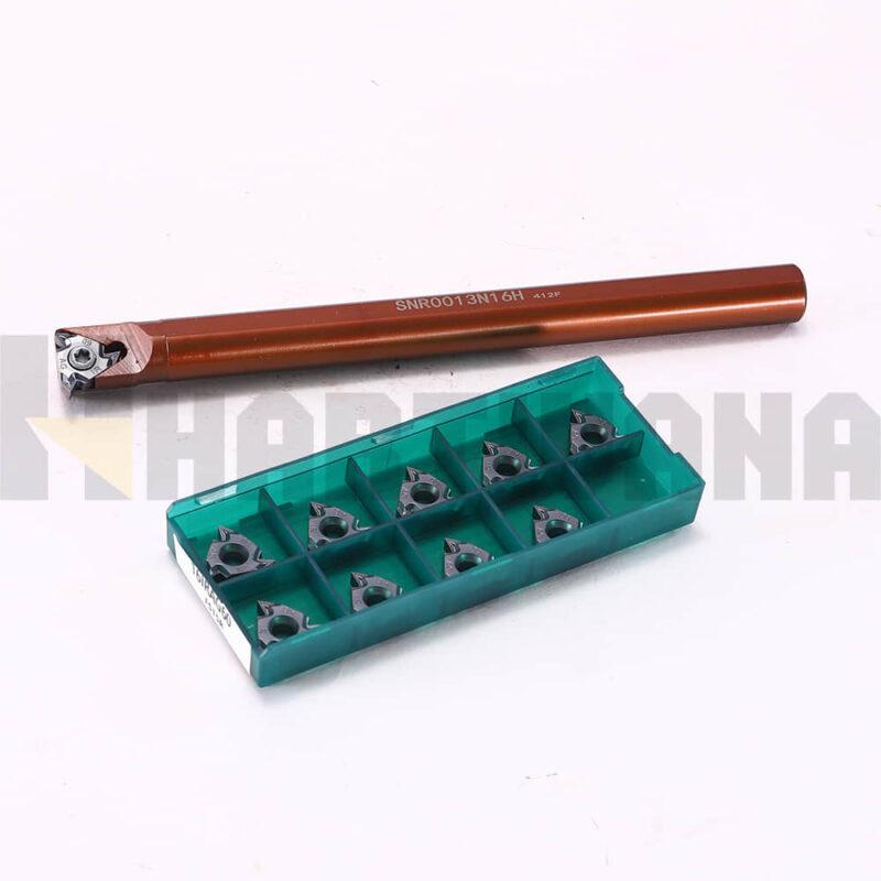 Internal Threading Boring Bar Turning Tools SNR0013N16 Indexable Carbide Inserts 16IRAG60 10PCS
