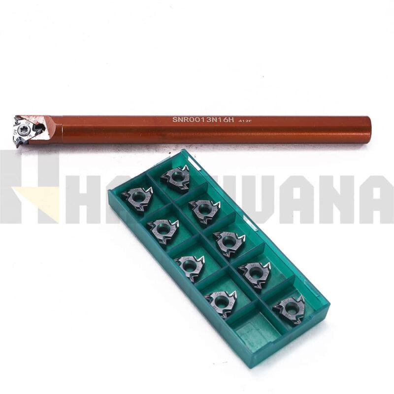 Internal Threading Boring Bar Turning Tools SNR0013N16 Indexable Carbide Inserts 16IRAG60 10PCS