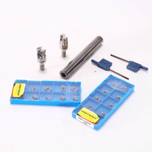 Modular 16mm Indexable End Mill Holder Carbide Milling Inserts APMT1135 LUMU0303 20PCS