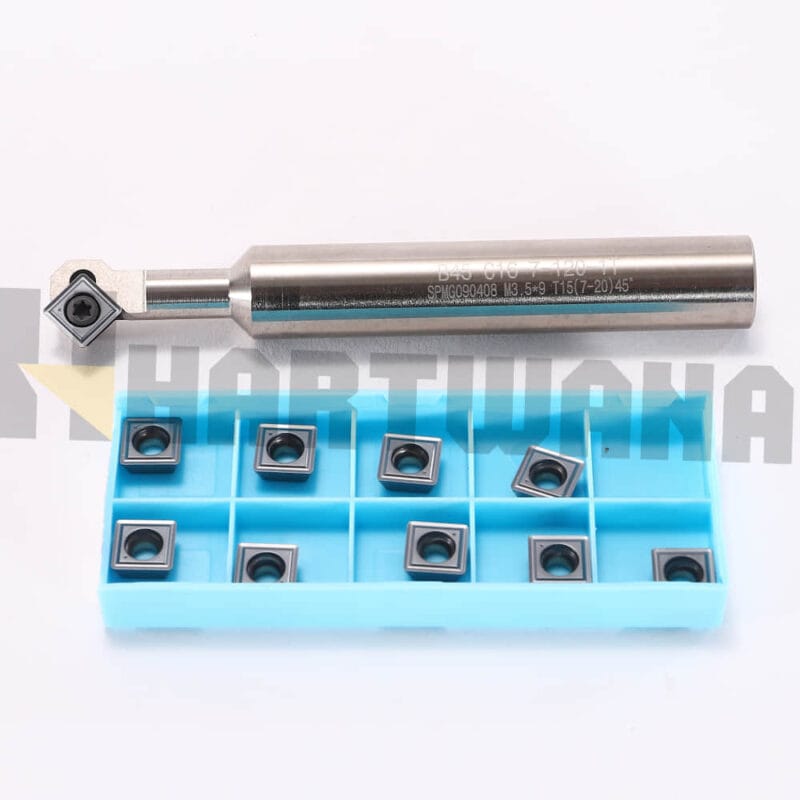 45 Degree Indexable Chamfer Milling Holder 16mm Internal and External Types Carbide Inserts SPMG090408