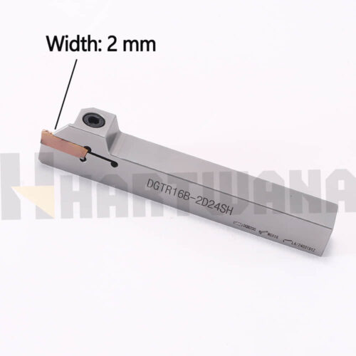 Lathe Grooving Cut-Off Parting Tool Holder 16X16mm Indexable Carbide DGN200 2mm