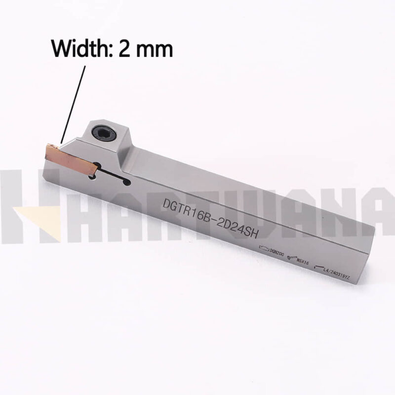 Lathe Grooving Cut-Off Parting Tool Holder 16X16mm Indexable Carbide DGN200 2mm