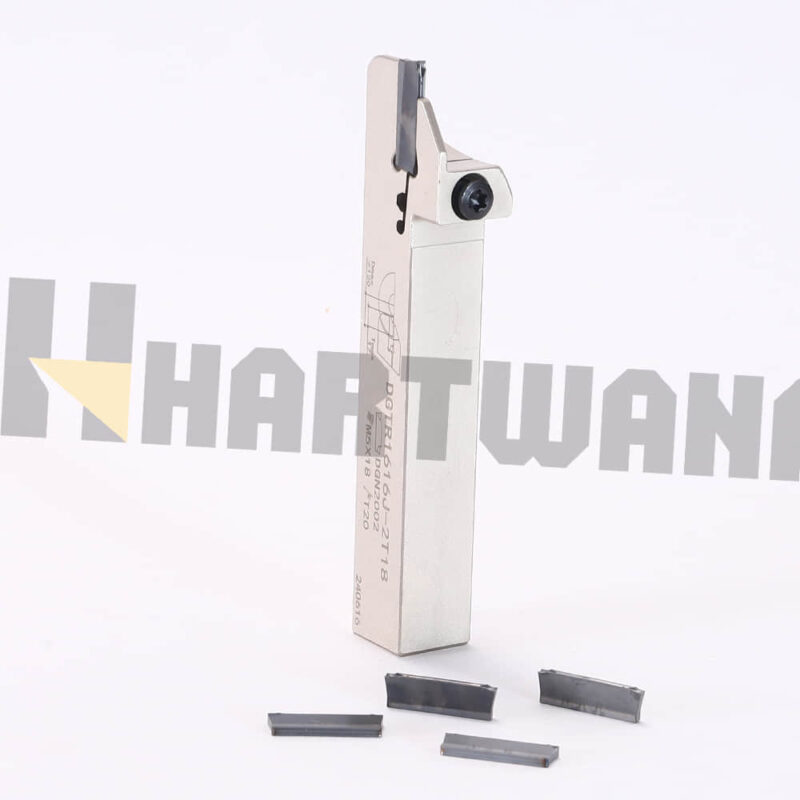 Lathe Grooving Tool Cut Off Holder DGTR1616J-2T18 Indexable Carbide Grooving Insert DGN200 5PCS