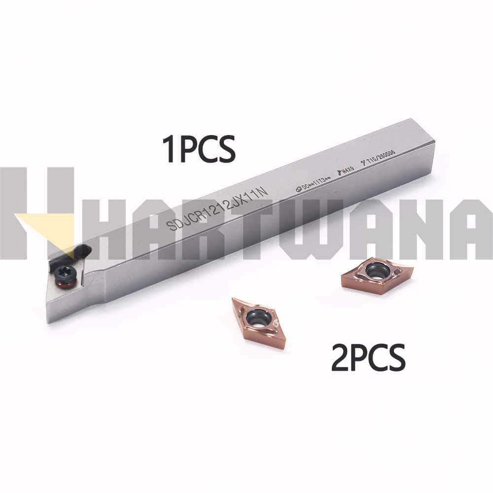 DCGT11T304-CL Carbide Insert Ground External Indexable Lathe Turning Tool Holder SDJCR1212X11 for Small Parts