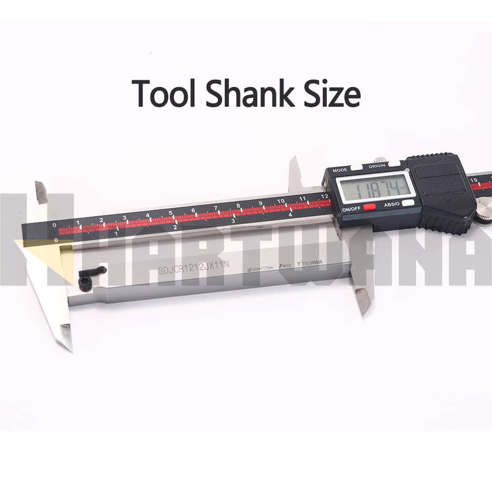 DCGT11T304-CL Carbide Insert Ground External Indexable Lathe Turning Tool Holder SDJCR1212X11 for Small Parts