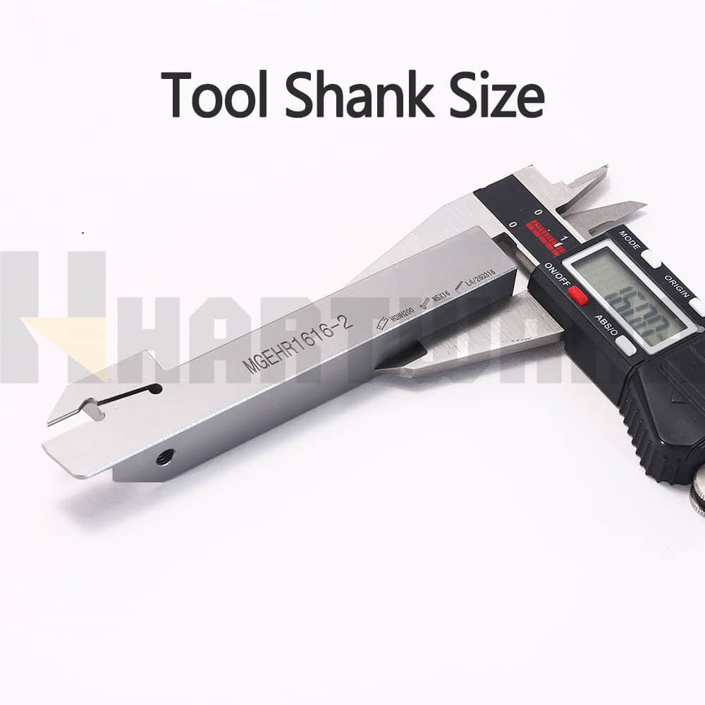 HARTWANA MGEHR1616-2 Lathe Grooving Turning Tool Holder Ground Carbide Insert MGGN200-T 2PCS