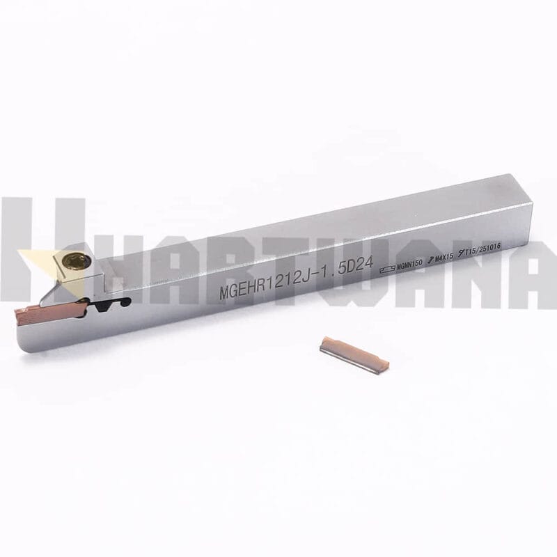 HARTWANA Swiss Lathe Cut-Off Grooving Holder MGEHR1212-1.5 Ground Indexable Carbide Insert MGGN150 for Small Parts