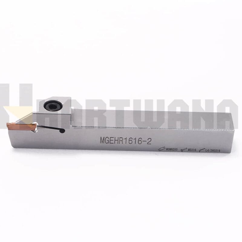 HARTWANA MGEHR1616-2 Lathe Grooving Turning Tool Holder Ground Carbide Insert MGGN200-T 2PCS