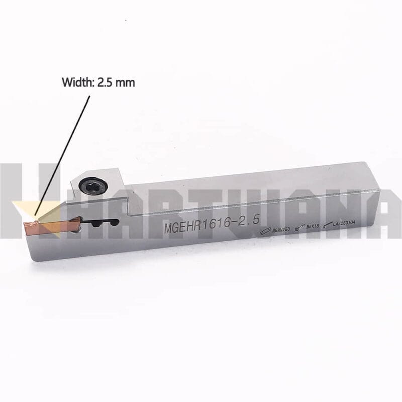 MGGN250-T Ground Indexable Carbide Insert Lathe Cut-Off Grooving Turning Tool Holder MGEHR1616-2.5