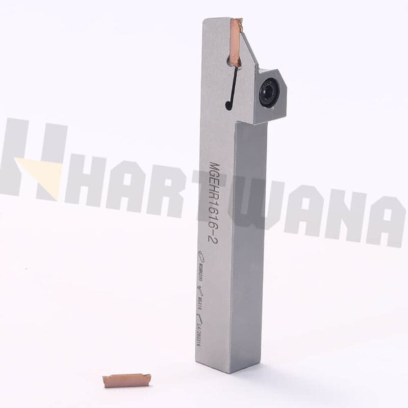 HARTWANA MGEHR1616-2 Lathe Grooving Turning Tool Holder Ground Carbide Insert MGGN200-T 2PCS