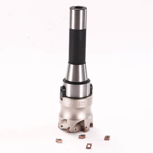 50mm Face End Mill 90 Degree Indexable Milling Inserts Double-sided 4NKT06 With R8-FMB22 Shank