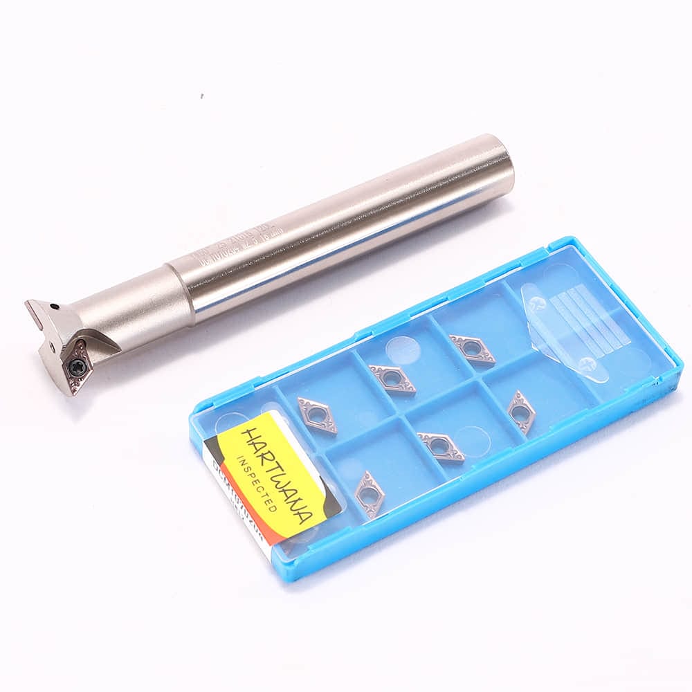 Dovetail Milling Cutter 25mm 60 Degree 16mm Holder 2 Flutes Indexable Milling Cutter with DCMT070204 Inserts