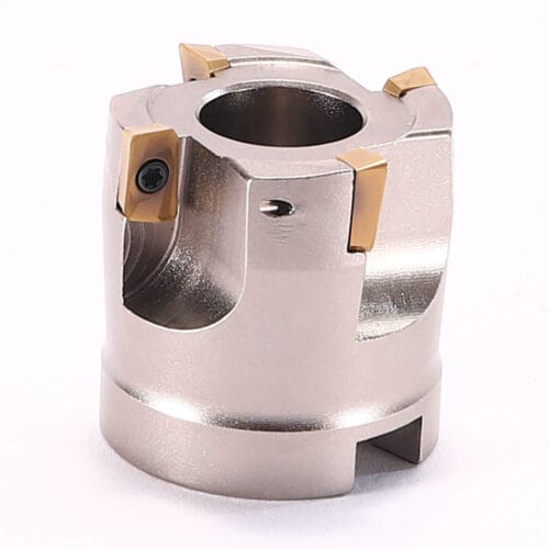 40mm Indexable Face Mill Cutter 4 Flute 90 Degree Square Shoulder Holder with 10PCS APMT1135 Carbide Inserts