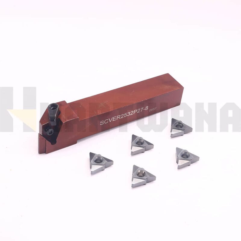 29 Degree 2ACME Carbide Threading Insert Trapezoidal Vertical Indexable Lathe Threading Turning Holder 25mmX32mm