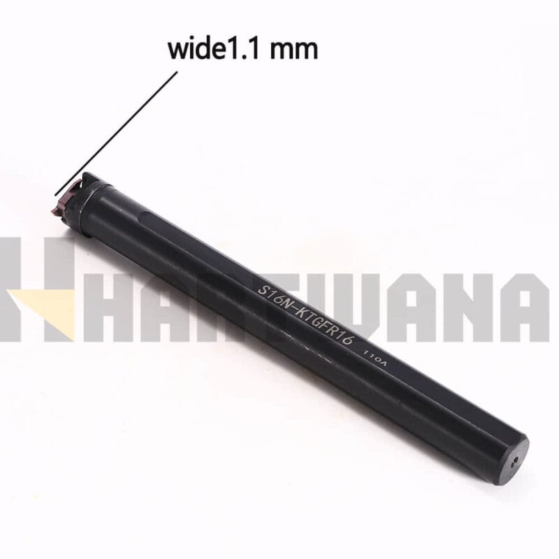 HARTWANA Lathe Internal Grooving Boring Bar S16N-KTGFR16 Holder Width 1.1mm Snap Ring Grooving Insert 3 Flutes TGF32L110 10PCS