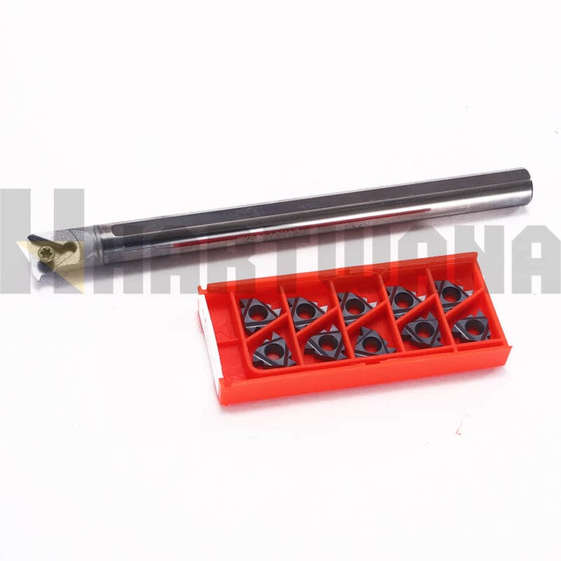 Lathe Internal Threading Holder CNR0013N16 Solid Carbide Indexable Threading Insert 3IRAG60 10PCS