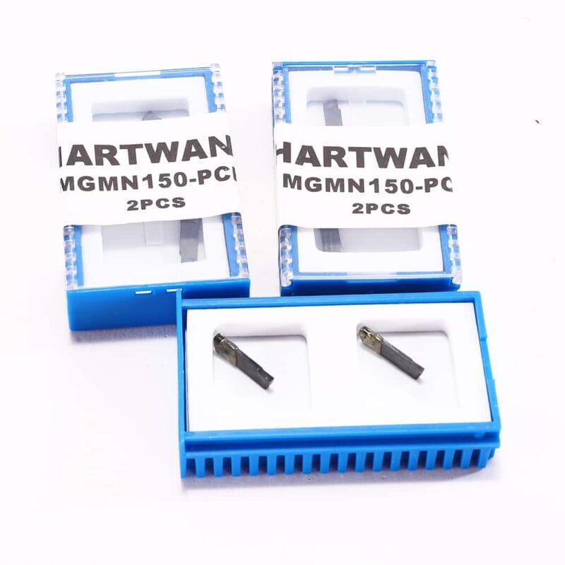 6PCS MGMN150 PCD Grooving Inserts Cut-Off Lathe Inserts for Aluminum and Copper