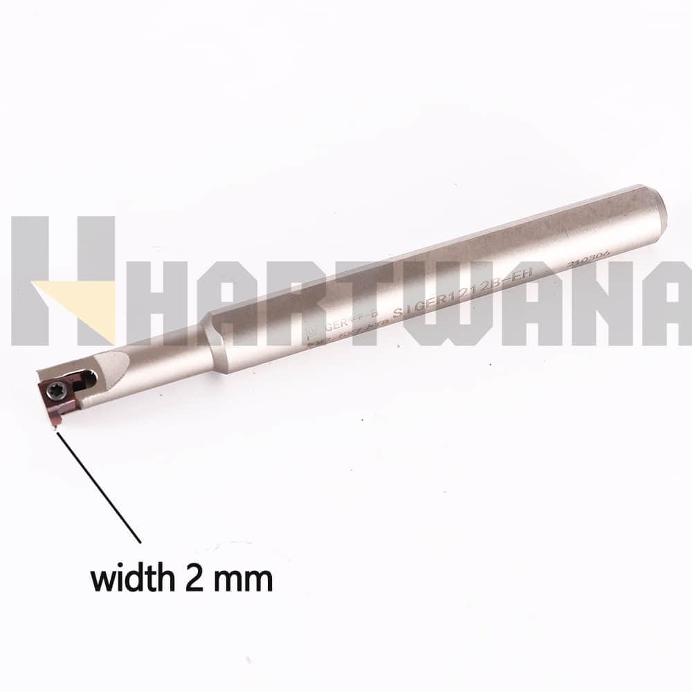 HARTWANA lathe Internal Grooving Turning Boring Bar SIGER1212B-EH with Carbide Inserts GER200 10PCS