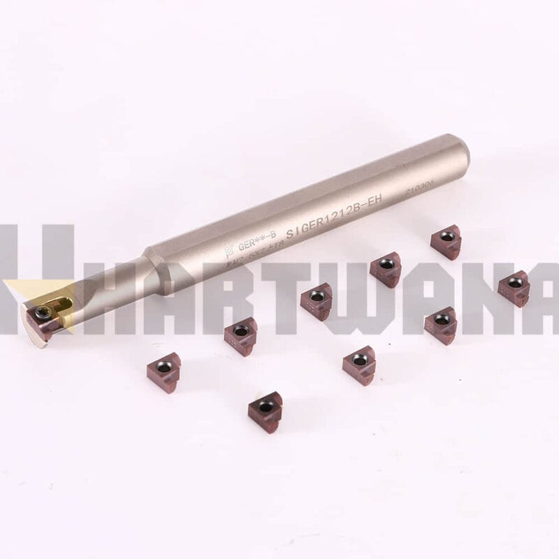 HARTWANA lathe Internal Grooving Turning Boring Bar SIGER1212B-EH with Carbide Inserts GER200 10PCS
