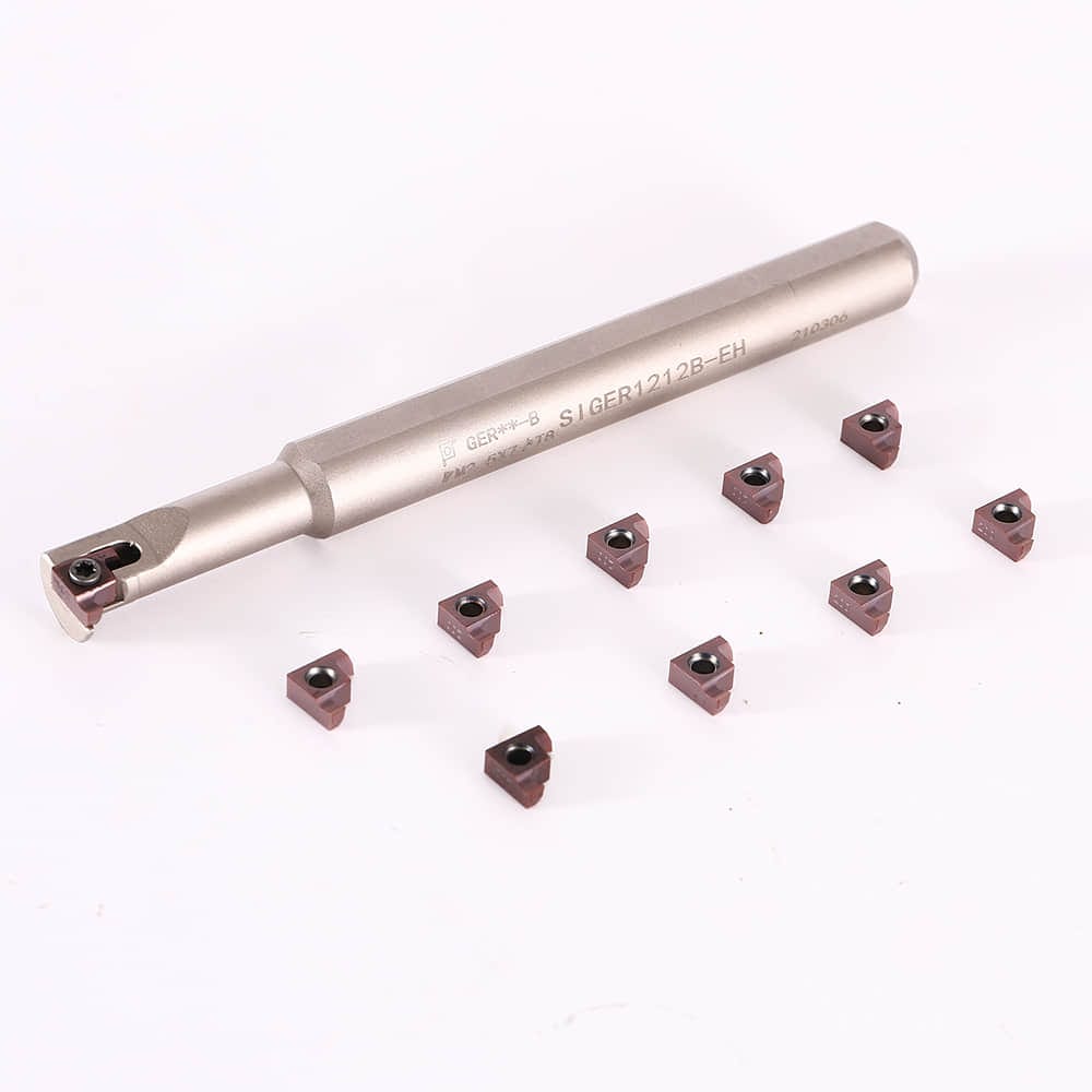 HARTWANA lathe Internal Grooving Turning Boring Bar SIGER1212B-EH with Carbide Inserts GER200 10PCS