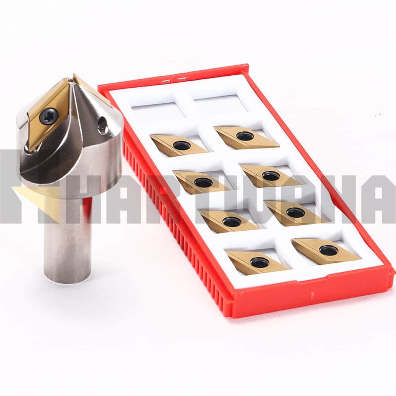 45 Degree Chamfering Milling 2 Flute 5mm-27mm With Indexable Carbide Inserts 10P