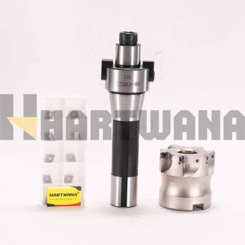 50mm Face End Mill 90 Degree Indexable Milling Inserts Double-sided 4NKT06 With R8-FMB22 Shank