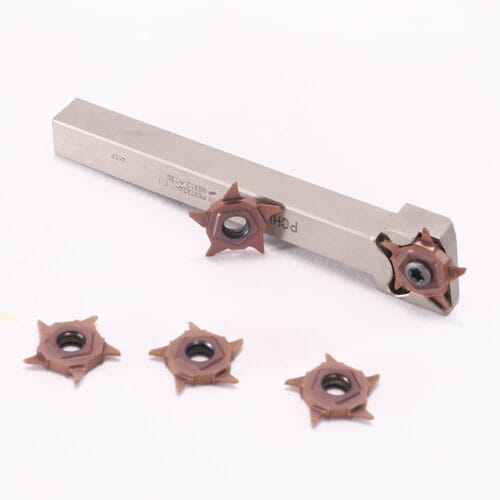 Lathe Grooving Left Hand Holder PCHL12-24 Indexable Grooving Inserts 5 Flutes PENTA24N100 Width 1mm