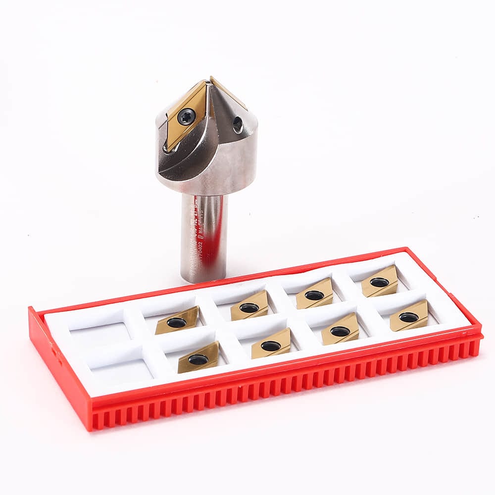 45 Degree Chamfering Milling 2 Flute 5mm-27mm With Indexable Carbide Inserts 10P