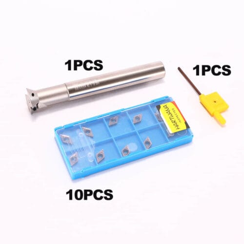 Dovetail Milling Cutter 25mm 60 Degree 16mm Holder 2 Flutes Indexable Milling Cutter with DCMT070204 Inserts