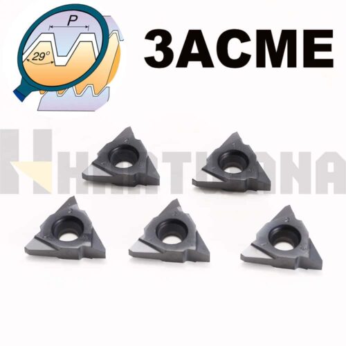 5PCS 27VER3ACME 29 Degrees 3ACME Indexable carbide Threading Inserts For Trapezoidal Threading Turning