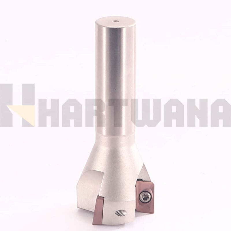HARTWANA Indexable Face Shell Mill 90 Degree 20mm Holder 40mm 4 Flute Milling Inserts APMT1604PDER-M2 HRC55-60
