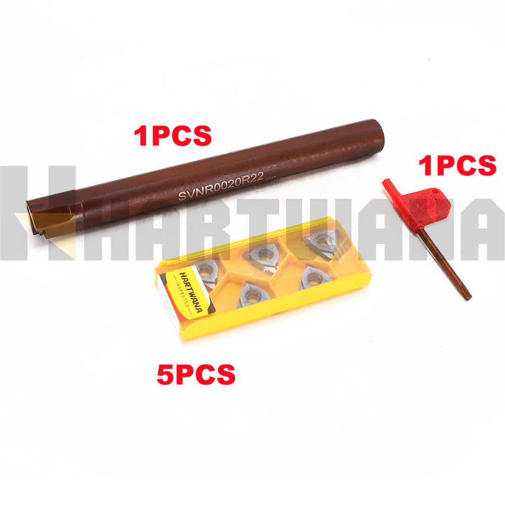 29 Degree 5ACME Carbide Threading InsertsTrapezoid lathe Indexable Internal Threading Holder SVNR0020R22